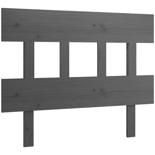  Uzglavlje za krevet sivo 103 5 x 3 x 81 cm od masivne borovine Slike