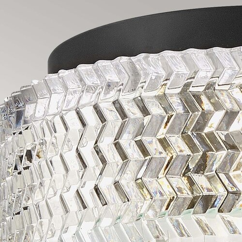  hinkley hk-elle-f-s-bk - plafonska lampa 2xE27/60W/230V, prečnik 30,5 cm, crna Slike