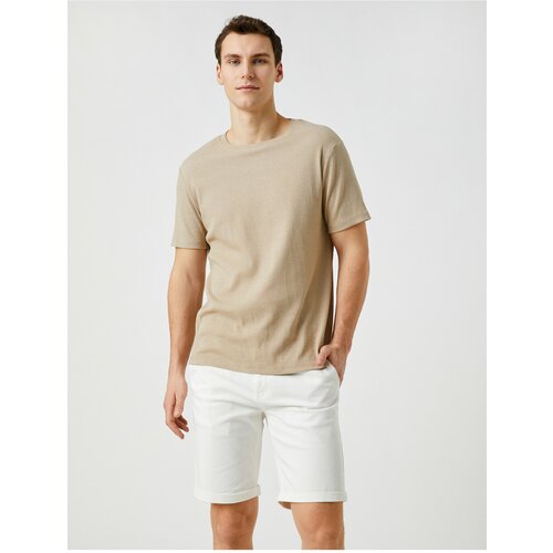 Koton Shorts - White - Slim Slike