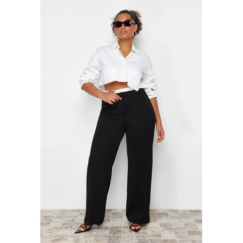 Trendyol Ženske pantalone Tbbss24Ar00000, Crne Cene