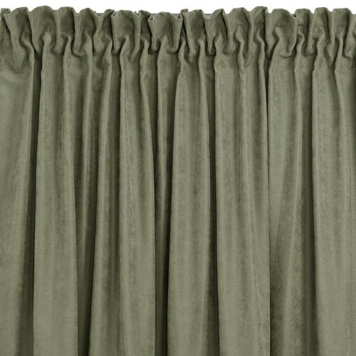  Curtain MILANA color olive style classic transparent dragon tape 5 cm with fringe 3 cm chenille 280x175 HOMEDE Cijene