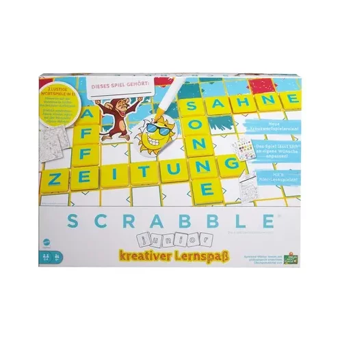 Mattel Games Scrabble Junior - Draw N Learn (V NEMŠČINI)