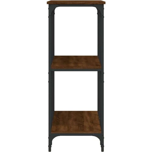  Konzolni stol smeđa boja hrasta 102x35x90 cm konstruirano drvo Slike