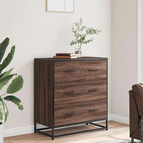 vidaXL Komoda boja hrasta 68x35x76 cm konstruirano drvo i metal Cijene