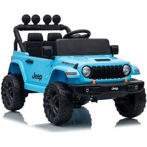 Lean Toys Jeep Rubicon DK-JWR558 24V &amp;ndash; svetlo modri otro&amp;scaron;ki električni avto Slike