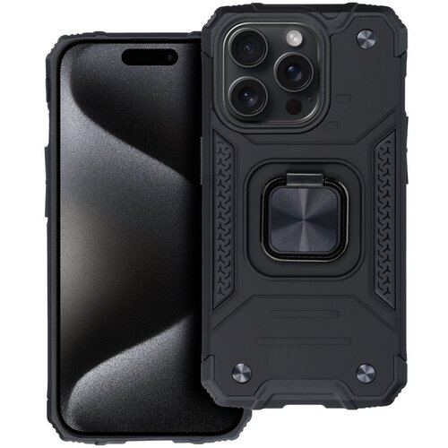  futrola hard sa prstenom (nitro case) za samsung galaxy S24 plus crna Slike