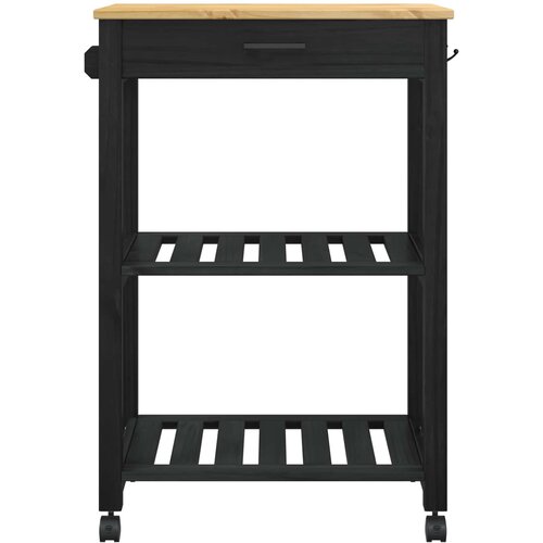  Kuhinjski kolica MONZA Crna 60 x 40 x 88,5 cm Slike