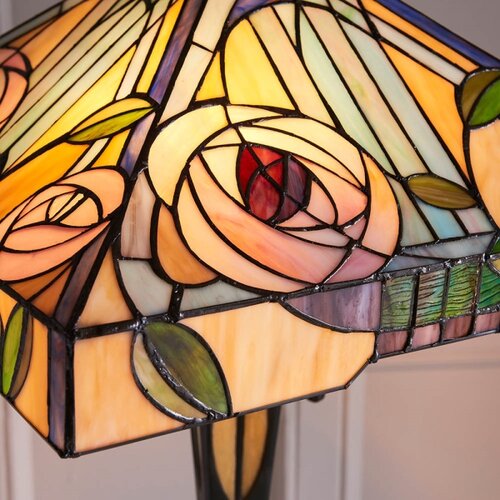 Endon 64383 - Stojeća lampa Tiffany WILLIOW 2xE27/60W/230V, prečnik 42,5 cm Slike