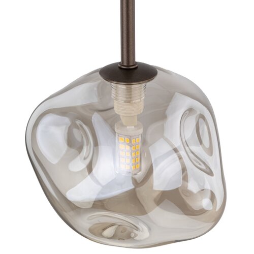  Visilica na sajli LAVA 1xG9/8W/230V bronza/zadimljeno bež Slike