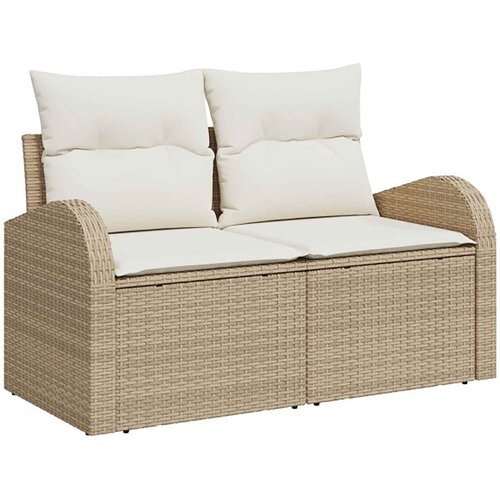  Set sofe 7 kom. Bež i krem bijela 124 x 62 x 69 cm Slike