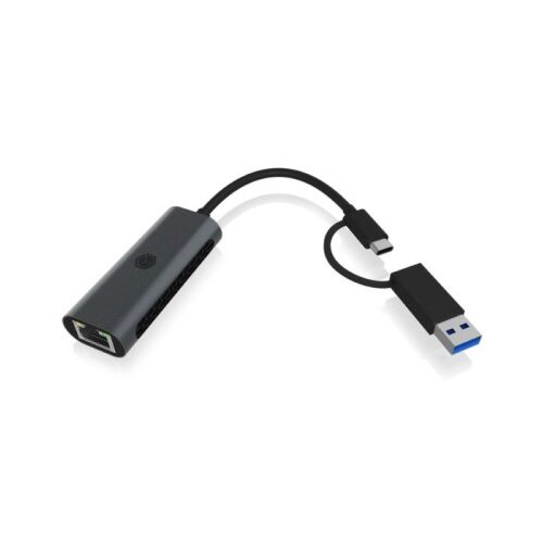 Icybox IB-LAN301-C3 USB-A in USB-C mrežna kartica/adapter na 2.5 Gbit Ethernet Cene