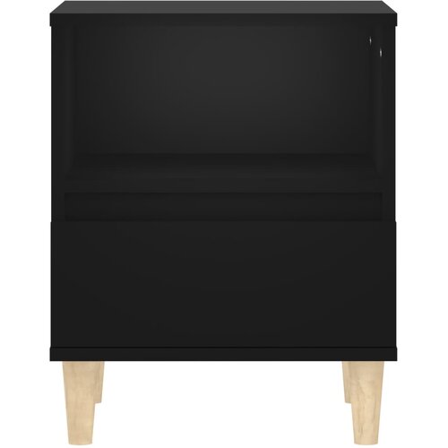  Noćni ormarići 2 kom crni 40x35x50 cm Slike
