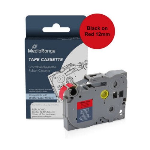  Trak p-touch tze-431 mediarange rdeč/črn 12mm mrbtz431 MEDIARANGE Cene