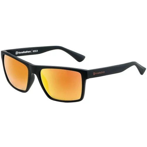 Horsefeathers Merlin Sunglasses Matt Black/Mirror Orange
