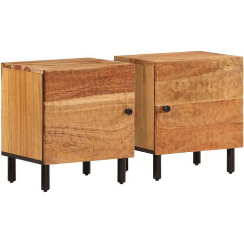 Maison Chic Dvo delni komplet Nočne omarice - Nočne mize 40x33x46 cm trden akacijev les, (21690165) Cene