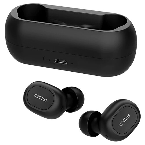 Qcy BLUETOOTH SLU&amp;Scaron;ALKA (slu&amp;scaron;alke) TWS T1C stereo črne Slike