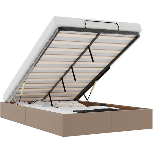 Maison Chic Otomanski Posteljni okvir - Dvoposteljna postelja - Zakonska postelja brez vzmetnice kapučino 120x200 cm-J474, (21767456) Cene