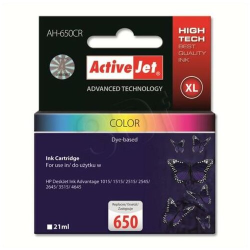 Activejet barvno črnilo HP CZ102AE 650 AH-650CR Slike