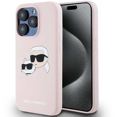 Karl Lagerfeld SILIKONSKI OVITEK KARL&CHOUPETTE MAGSAFE ROZA ZA IPHONE 15, (21897193) Cene