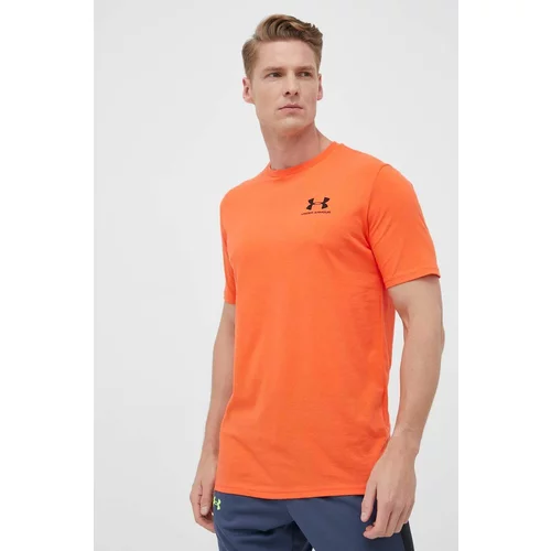 Under Armour Kratka majica moški, oranžna barva