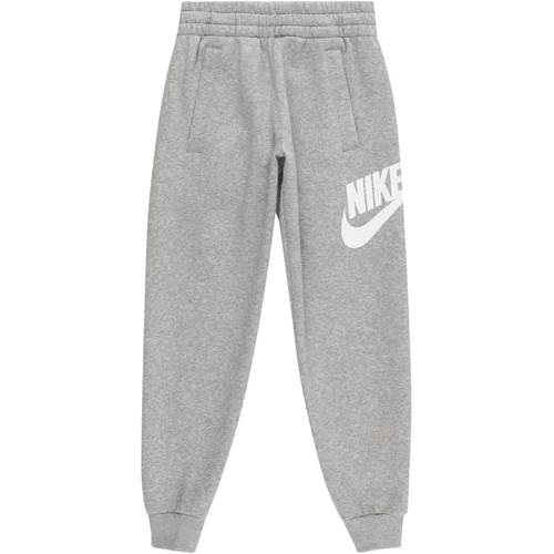 Nike Sportswear Sportske hlače siva melange / bijela
