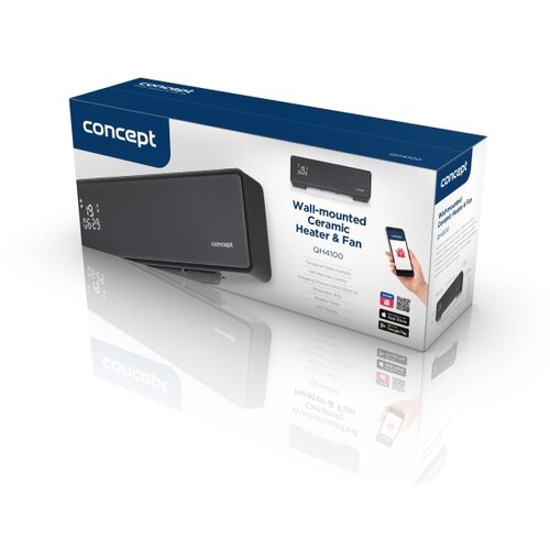  Concept QH4100 - Električni grejač 1000/2000W Wi-Fi IP22 siva + daljinski upravljač Slike