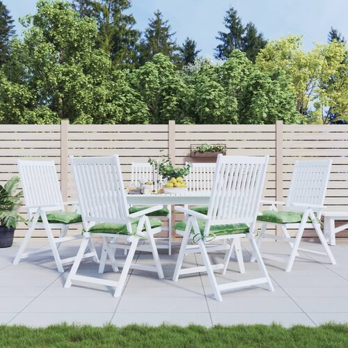 vidaXL Blazina za stol 6 kosov vzorec z listi 40x40x7 cm blago Cene