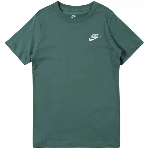 Nike Sportswear Majica 'FUTURA' smaragd / bela