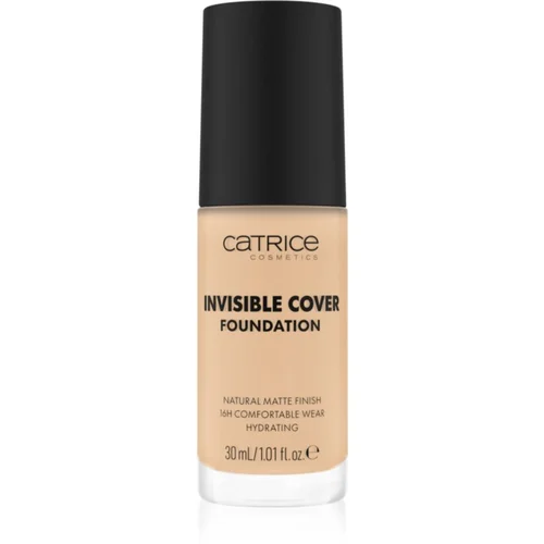 Catrice Invisible Cover Foundation tekući prekrivajući puder s mat efektom nijansa 010W 30 ml