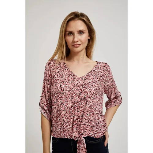 Moodo Ladies' patterned blouse - pink