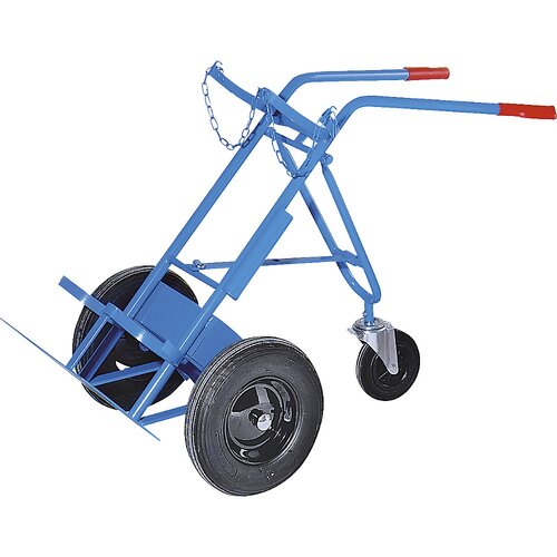eurokraft pro voziček za jeklenke in plinske jeklenke, za 2 jeklenki, prostornine 40 / 50 l, s podpornim kolesom, kolesa iz polne gume Cene
