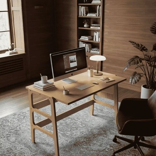 Hanah home radni sto CPT4632-125, 125 cm, tikovina Cene