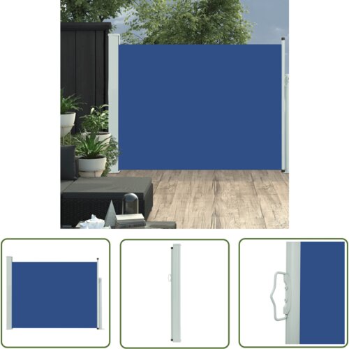  The Living Store Zložljiva stranska tenda za teraso 140x500 cm modra - Stranska Tenda, (21743520) Cene