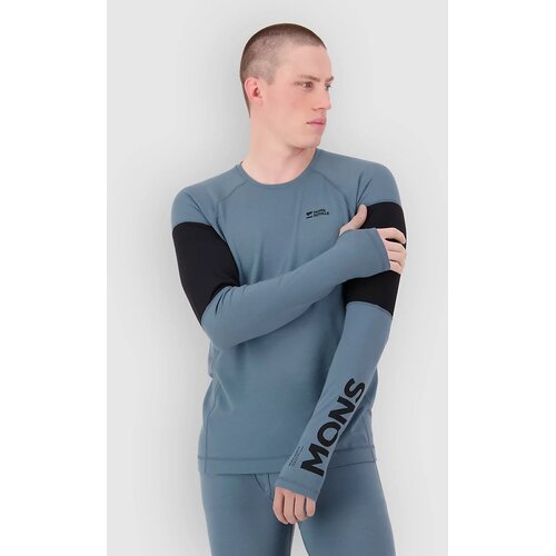 Mons Royale Olympus Merino Long Sleeve Funkcijska srajca goblin blue / black Cene