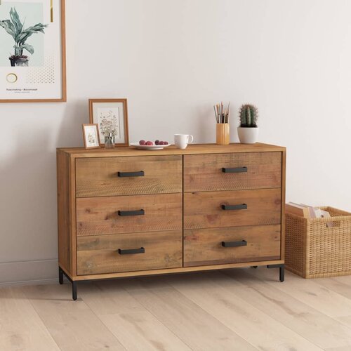 vidaXL Komoda smeđa 110 x 35 x 70 cm od masivne borovine Cene