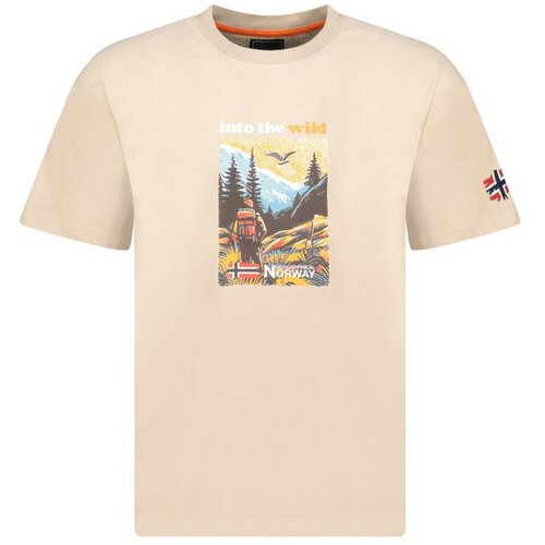 Geographical Norway Mu&amp;scaron;ka majica kratkih rukava Jinto Db Men 402, Bež Slike