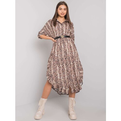 Och Bella Dress-TW-SK-BI-32556-1.62P-black-beige Slike