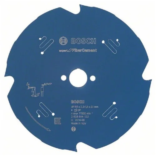 Bosch PROFESSIONAL list za krožno žago Expert for Fibre Cement 165x20x2,2-4, 2608644122