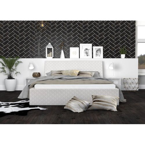 Molarem Home Tapecirani krevet RINO 180*200 bijela eko koža Cijene