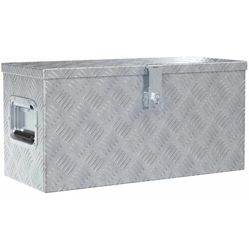 Aluminijska kutija 61,5 x 26,5 x 30 cm srebrna Cijene