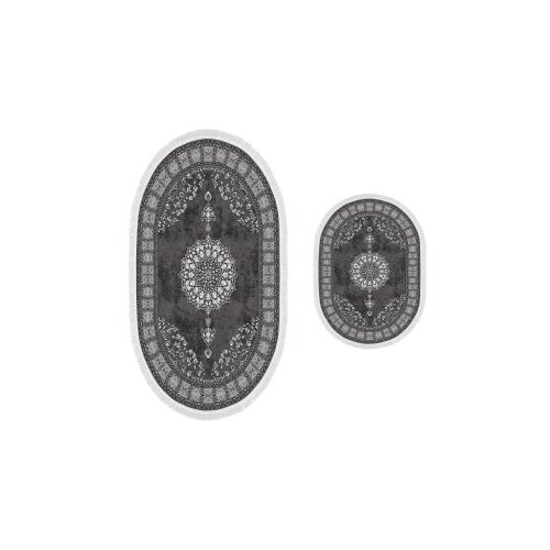  Set od 2 kupaonska tepiha siva Cijene