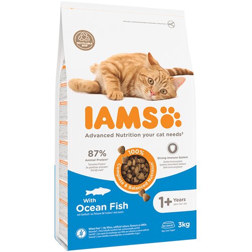  10 % popust na IAMS suho mačjo hrano! - Vitality Adult z morsko ribo (3 kg) Cijene