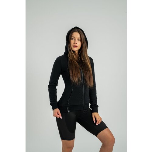 STRIX Ženska dukserica Zip Up Nova Black Slike