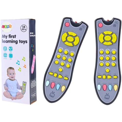 Lean_Toys Interaktivni TV daljinski upravljalnik za malčke, izobraževalna luč, zvok Slike