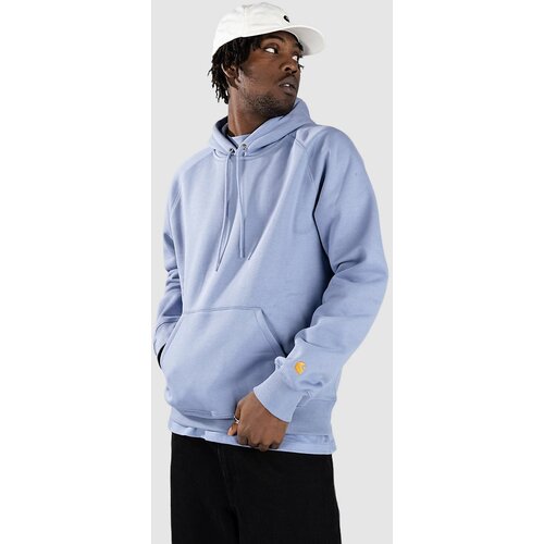 Carhartt WIP Chase Pulover s kapuco charm blue / gold Slike