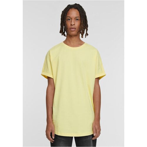 UC Men Men's Long Shaped Turnup Tee T-Shirt - Yellow Cene