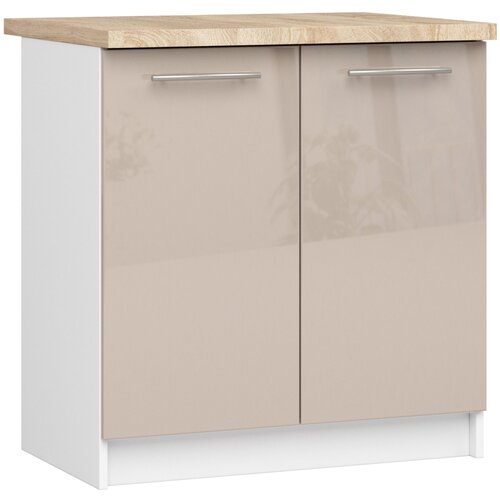 AKORD OLIWIA S80 Kabinet + BELA / KAPUCCINO Sijaj Vrh, (21713599) Cene
