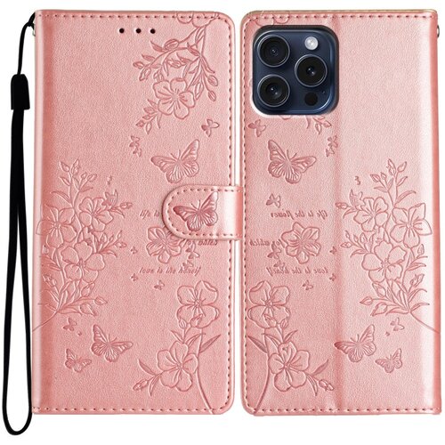 SUNSKY Eleganten etui ovitek za Samsung iPhone 16 Pro Max, Metulji, Pink Cene