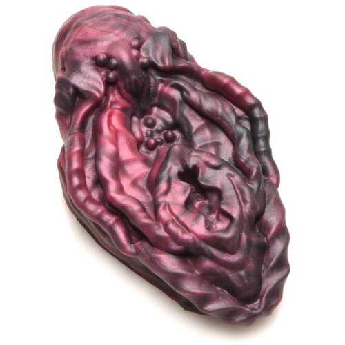 Creature Cocks XR Brands - Xeno Pussy Vulva Silicone Grinder - Red &amp;amp; Black Slike