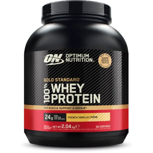 Optimum Nutrition 100% Whey Gold Standard 2010 g franscuska krema od vanilije Slike